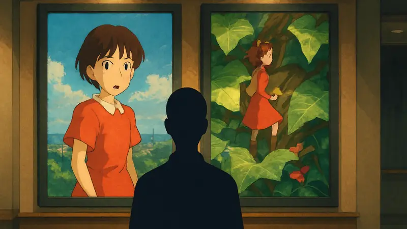 Постеры фильмов Studio Ghibli "Шёпот сердца" и "Ариэтти из страны лилипутов"