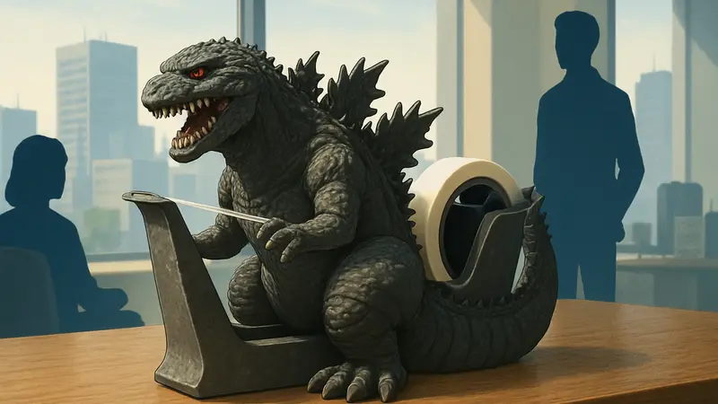 Диспенсер для скотча в виде Синдзи Годзиллы от Kotobukiya, фигурка кайдзю из аниме и кино