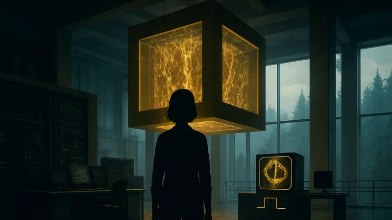 Кадр из научно-фантастического сериала «Разрабы» Алекса Гарленда