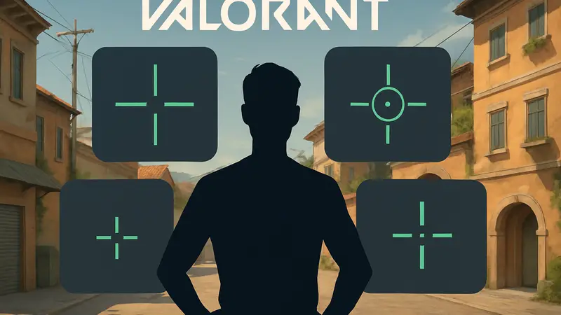 Прицелы Valorant, демонстрирующие различные варианты настроек от профессионалов