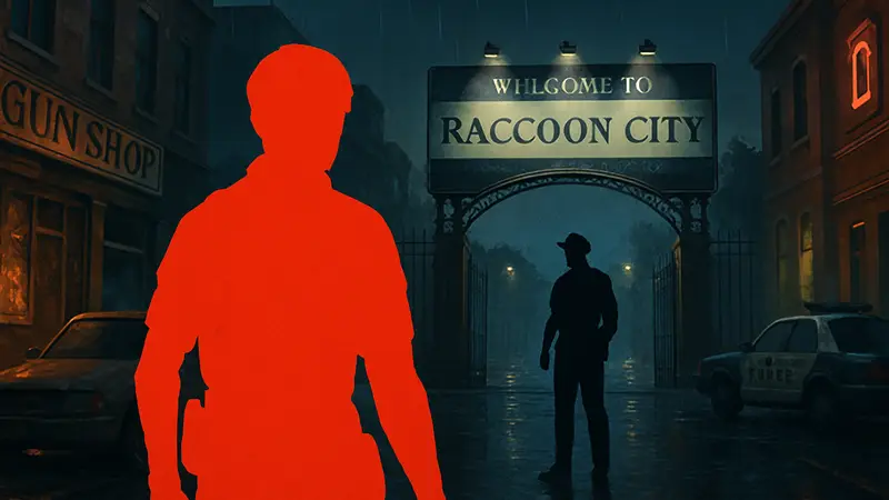 Скриншот Resident Evil Requiem, Раккун-Сити, персонаж, отсылка к RE2
