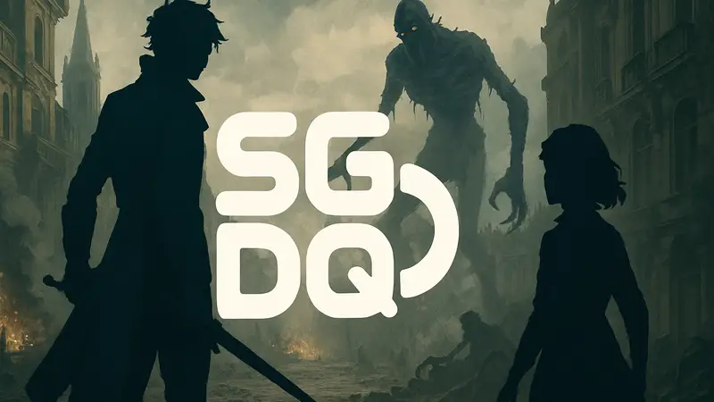 Логотип Summer Games Done Quick (SGDQ) на фоне скриншота из Clair Obscur: Expedition 33.