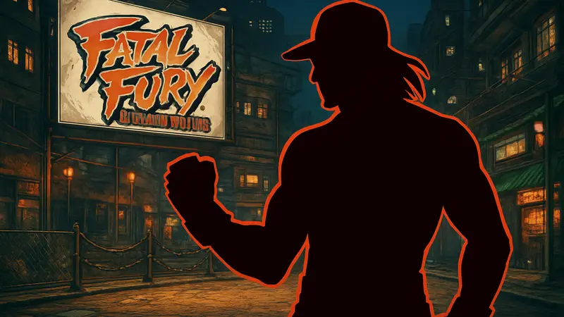 Кадр из игры Fatal Fury: City of the Wolves, демонстрирующий одного из бойцов, анонс патча.