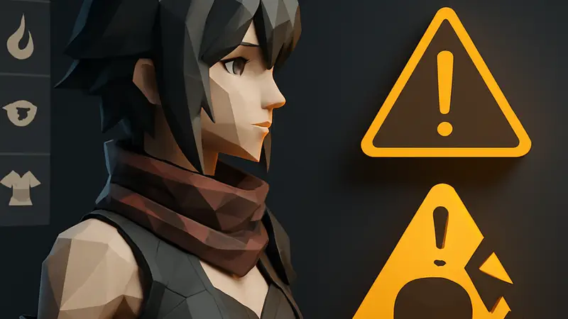 Экран создания персонажа в Code Vein 2 с предупреждением о возможной потере данных кастомизации