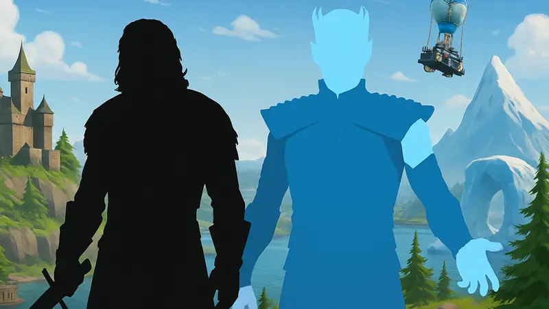 Игровые скины Джона Сноу и Короля Ночи из Game of Thrones в Fortnite