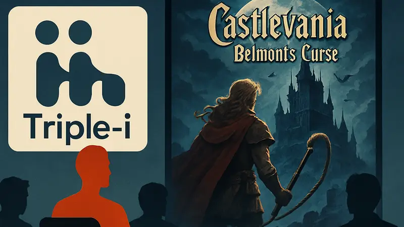 Triple-i Initiative логотип, Castlevania: Belmont's Curse, постер игры, стрим.