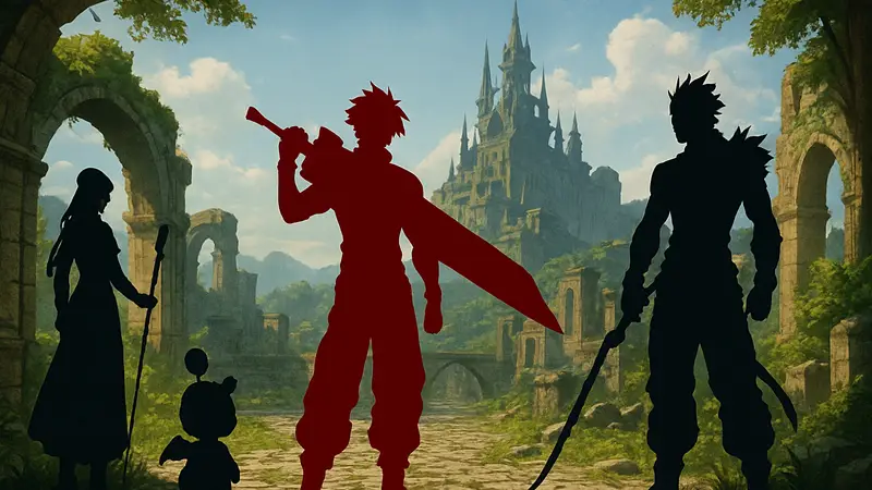 Изображение фан-игры по вселенной Final Fantasy, демонстрирующее творчество и страсть сообщества фанатов.