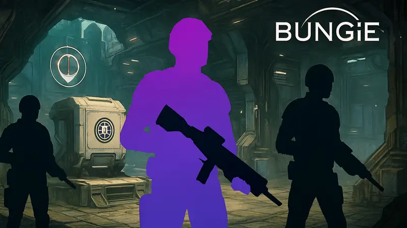 Арт из игры Marathon с логотипом Bungie и упоминанием бесплатных наборов.