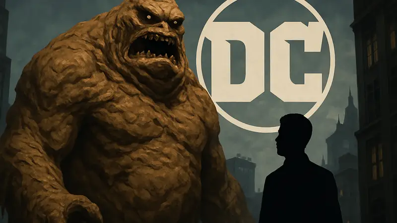 Изображение Глиноликого (Clayface) из комиксов DC или концепт-арта фильма, символизирующее его появление в DCU.