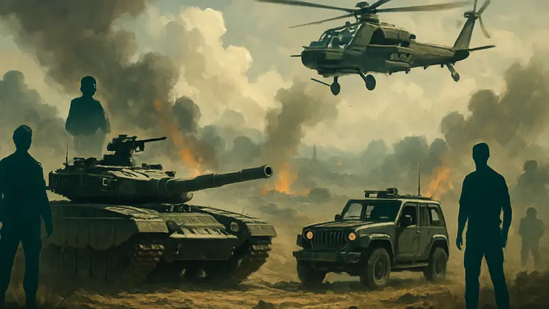Транспорт Battlefield 2042: танк, джип и вертолёт на поле боя