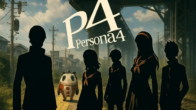 Обложка игры Persona 4 с главными персонажами, символизирующая возможное возрождение JRPG