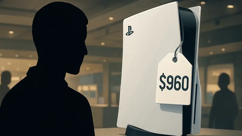 Концепт PlayStation 6 с ценником, символизирующим высокую себестоимость консоли