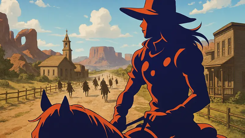 Кадр из аниме Steel Ball Run с изображением Джайро Цеппели
