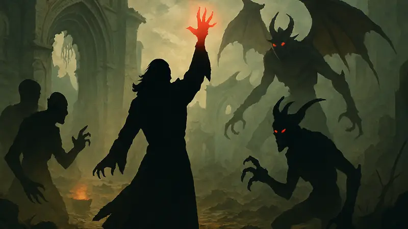 Варлок призывает демонов в Diablo 4, новый класс Diablo 2 Resurrected, темный маг ARPG