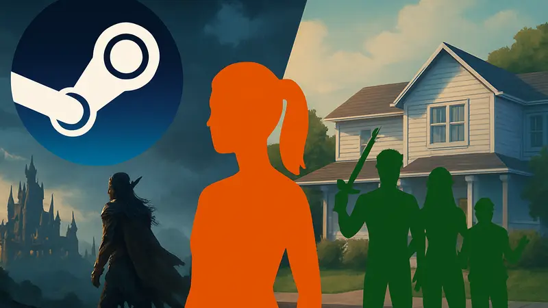 Steam логотип, Baldur's Gate 3 и The Sims 4, анонс демоверсии игры