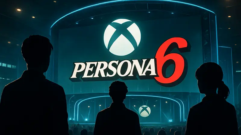 Логотип Persona 6 на фоне Xbox Games Showcase. Предполагаемый анонс JRPG игры на конференции.