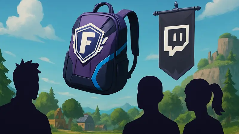 Игровые косметические предметы FNCS в Fortnite, рюкзак, баннер Twitch Drops