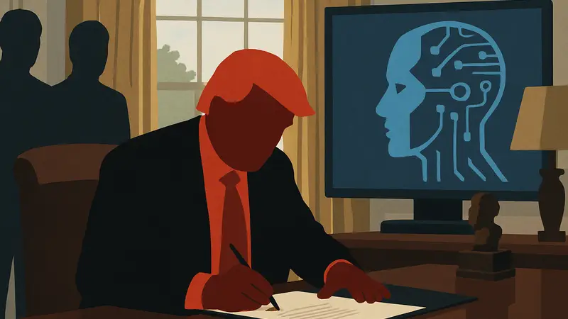 Дональд Трамп подписывает указ об регулировании ИИ-моделей