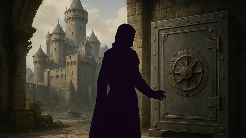 Замок Арбория и таинственный сейф в игре Crimson Desert