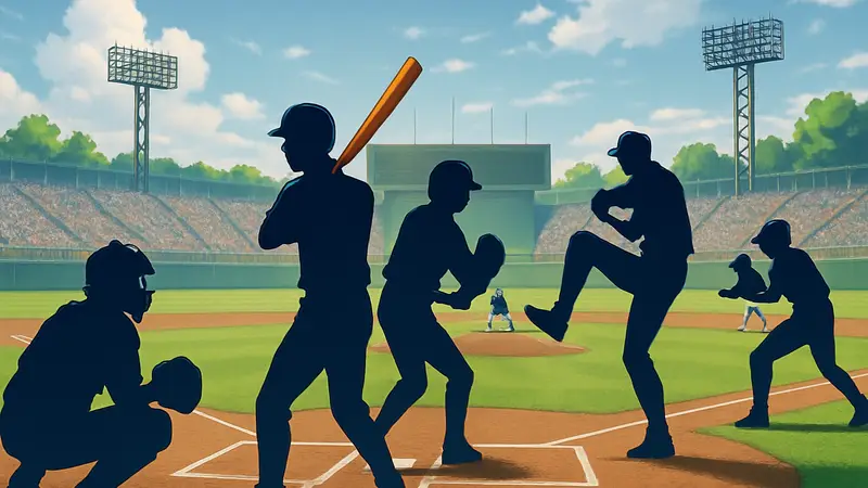 Кадр из аниме Diamond no Ace Act II Second Season, на котором изображены бейсбольные игроки на поле