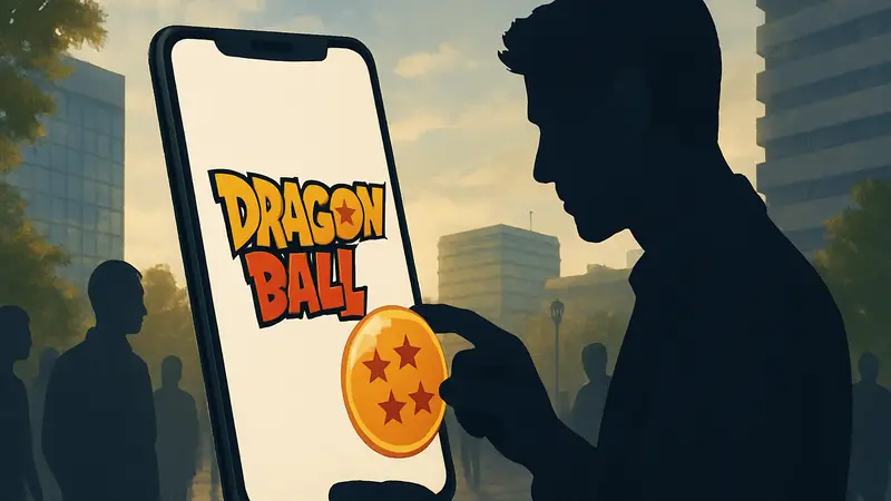 Логотип игры Dragon Ball на мобильном устройстве, символизирующий изменение монетизации Bandai Namco