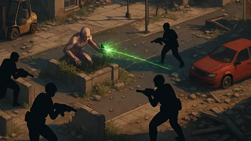 Процедурно сгенерированная карта из XCOM 2, тактический бой пришельцев