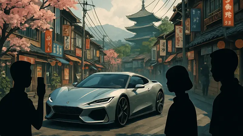 Forza Horizon 6: концепт-арт от японских художников, показывающий уникальный визуальный стиль Японии.