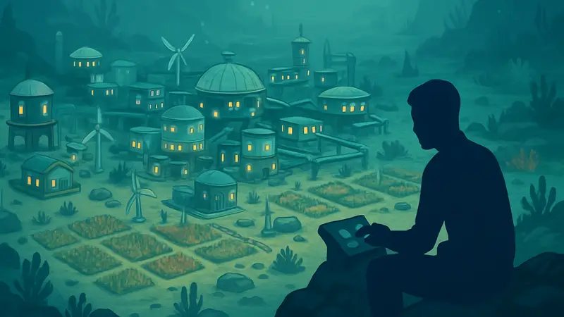 Игровой процесс Life Below: восстановление морского дна в уютном градостроительном симуляторе