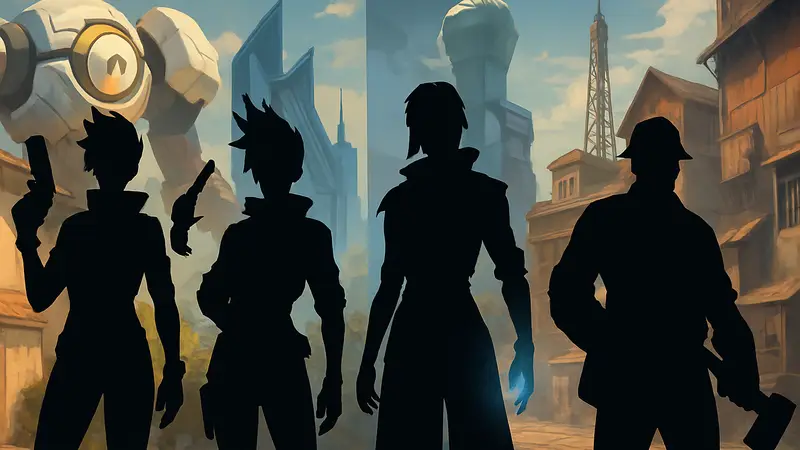 Коллаж популярных Hero Shooters, доступных в 2026 году.