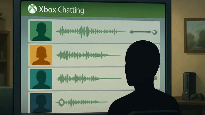 Интерфейс сайта Xbox Chatting, имитирующий голосовые сообщения Xbox 360.