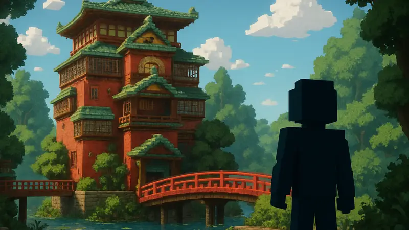 Банный комплекс в игре Heartopia, вдохновленный Studio Ghibli