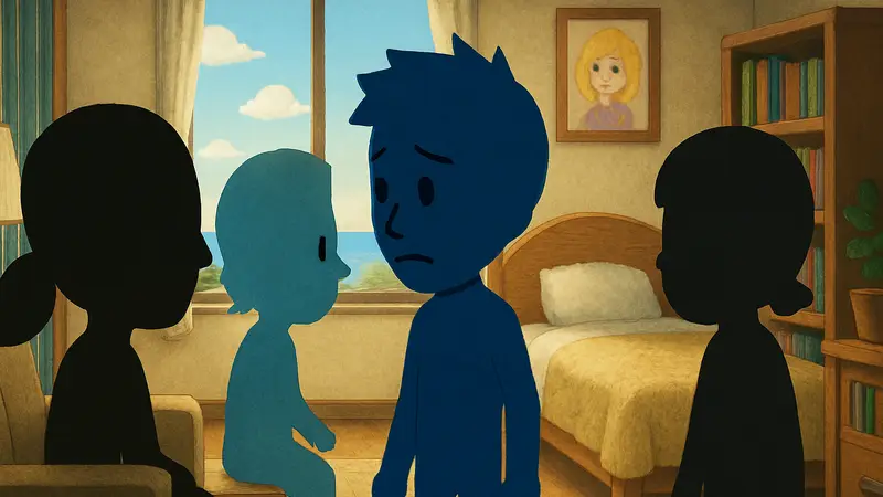 Кадр из трейлера Tomodachi Life: Living the Dream с Хью Моррисом и другими персонажами.