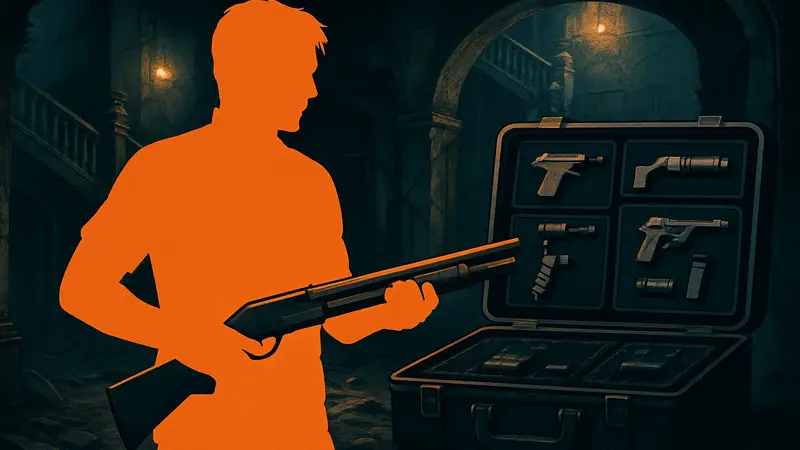 Главный герой Resident Evil Requiem держит дробовик, улучшенное оружие в инвентаре.