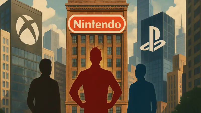 Обложка книги «Атака гигантов» о консольных войнах Nintendo, Sony и Microsoft.