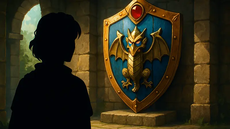 Иллюстрация щита из Dragon Quest 7 Reimagined, гайд по предметам