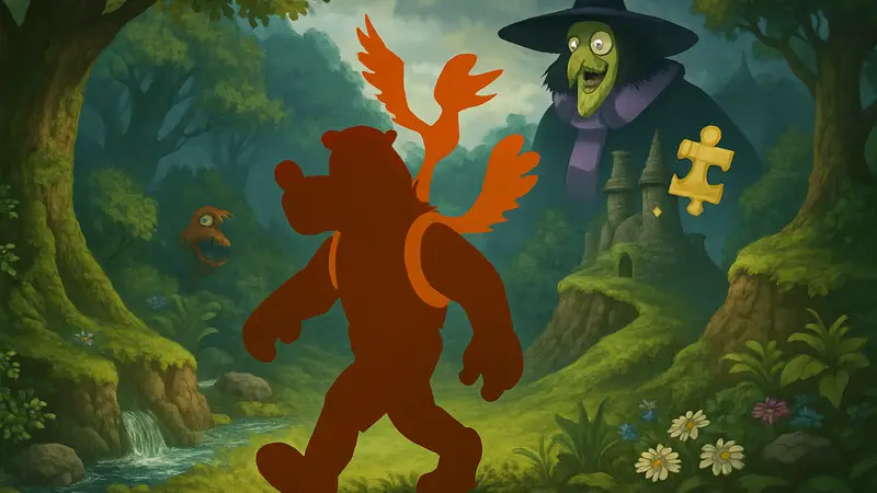 Обложка или ключевой арт одной из классических игр Rare, например, Banjo-Kazooie