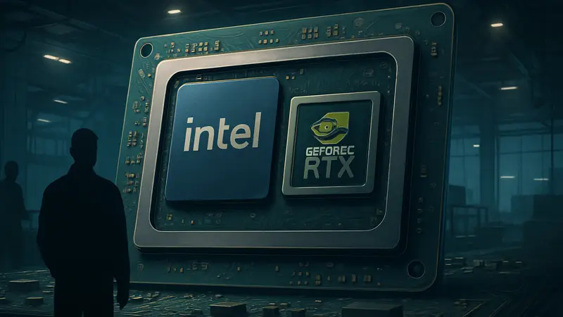 Концепт процессора Intel Serpent Lake с интегрированной видеокартой Nvidia GeForce RTX, технологическая утечка.