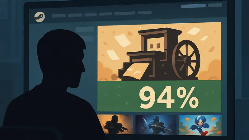 Скриншот Steam с логотипом распродажи или баннером "Фестиваля печатания" и крупными скидками.