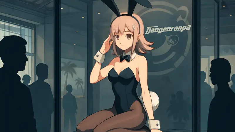 Гигантская коллекционная фигурка Чиаки Нанами из Danganronpa 2 в костюме зайчика