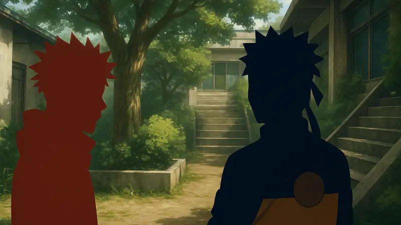 Кадр из Jujutsu Kaisen с отсылкой к Naruto, изображение аниме персонажей