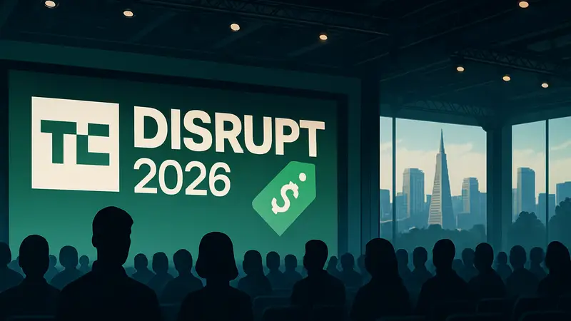 Сцена TechCrunch Disrupt 2026, скидки на билеты, конференция в Сан-Франциско