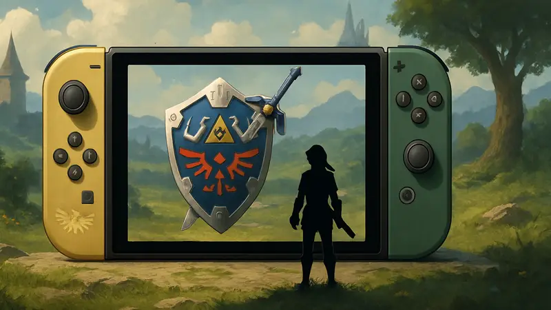 Консоль Nintendo Switch 2 в стиле The Legend of Zelda. Утечка дизайна Ocarina of Time.