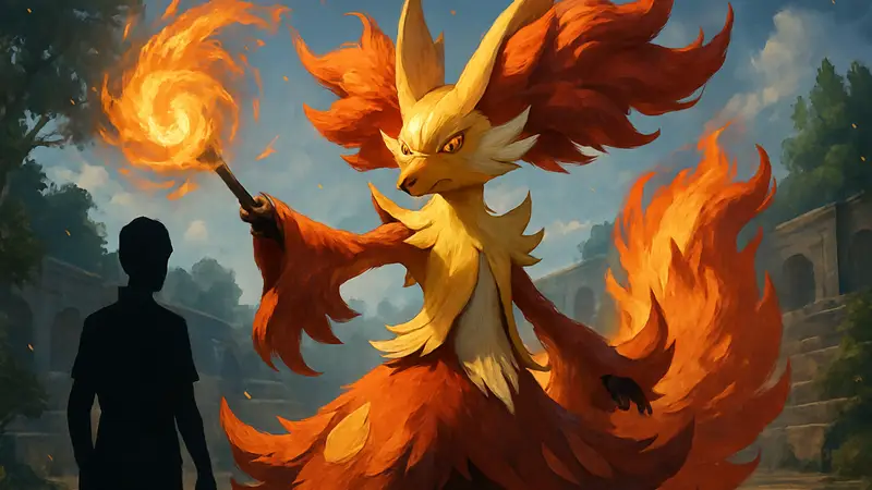 Изображение покемона Мега Делфокс из Pokemon Champions