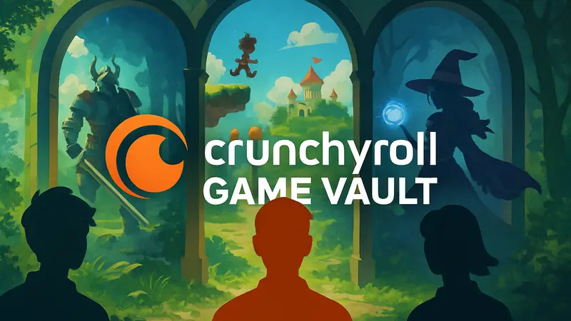 Логотип Crunchyroll Game Vault с изображением новых оригинальных игр
