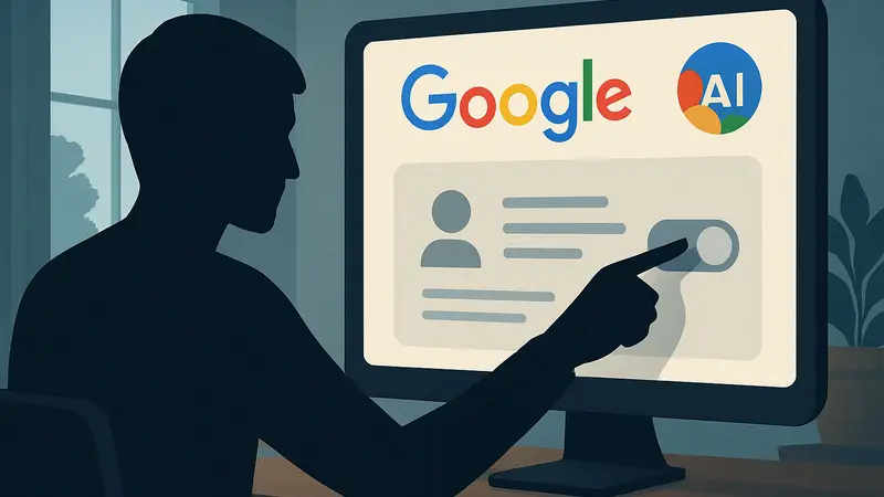 Пользователь отключает обучение Google AI на своих данных в настройках конфиденциальности