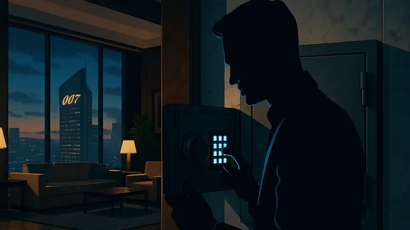 Джеймс Бонд открывает сейф в пентхаусе Уэбба в игре 007 First Light, секретный код