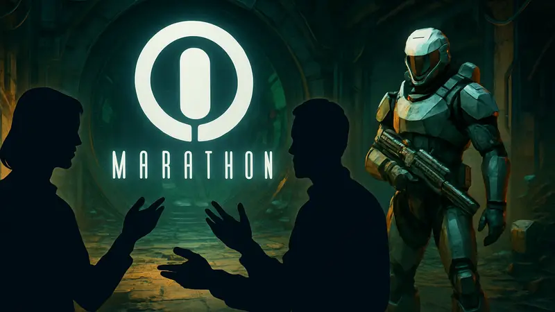 Логотип или скриншот из игры Marathon, на фоне которого обсуждаются изменения.