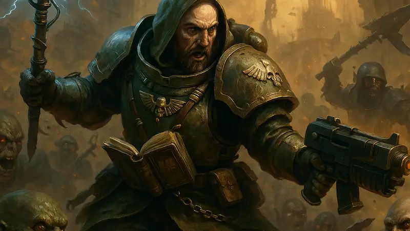 Игровой класс Warhammer 40k Darktide, новый персонаж в бою, скриншот игры