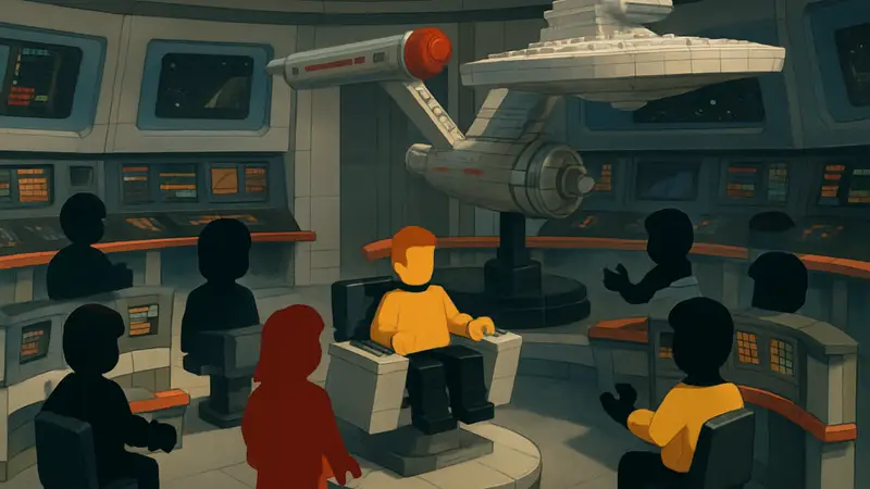 Конструктор Lego Star Trek USS Enterprise: мостик корабля и члены экипажа