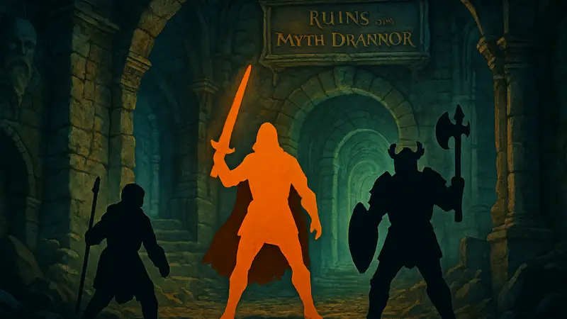Обложка игры Pool of Radiance: Ruins of Myth Drannor, фэнтези RPG в подземелье
